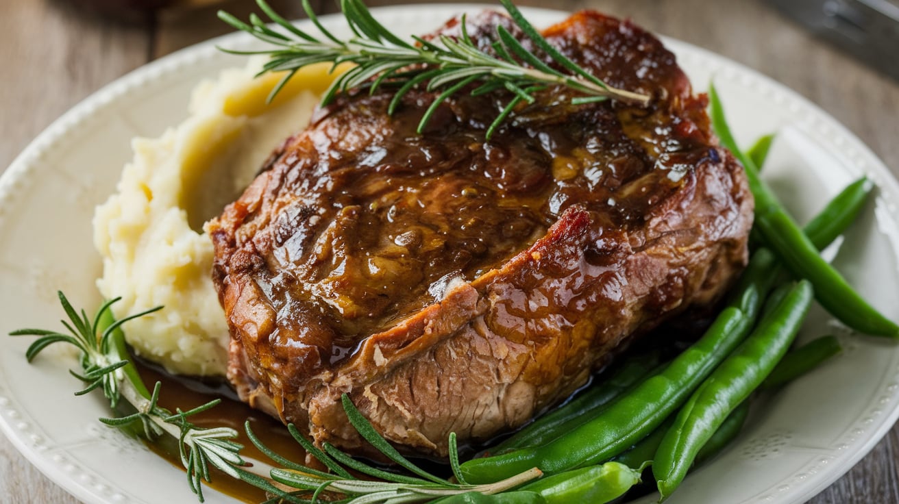 Kaffee-geschmorte Schweineschulter – Ein Fest für die Sinne mit Schwarzes Gold