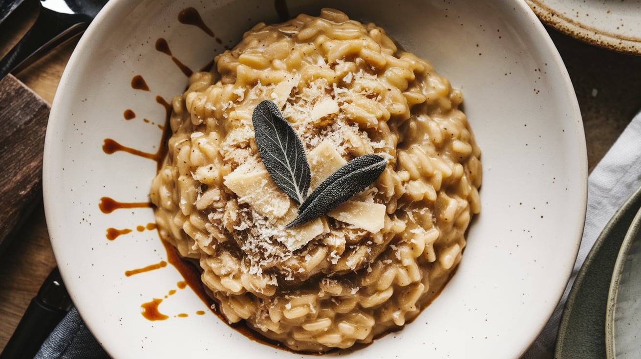 Kaffee-Maronen-Risotto: Winterlicher Genuss mit Schwarzes Gold Espressolikör