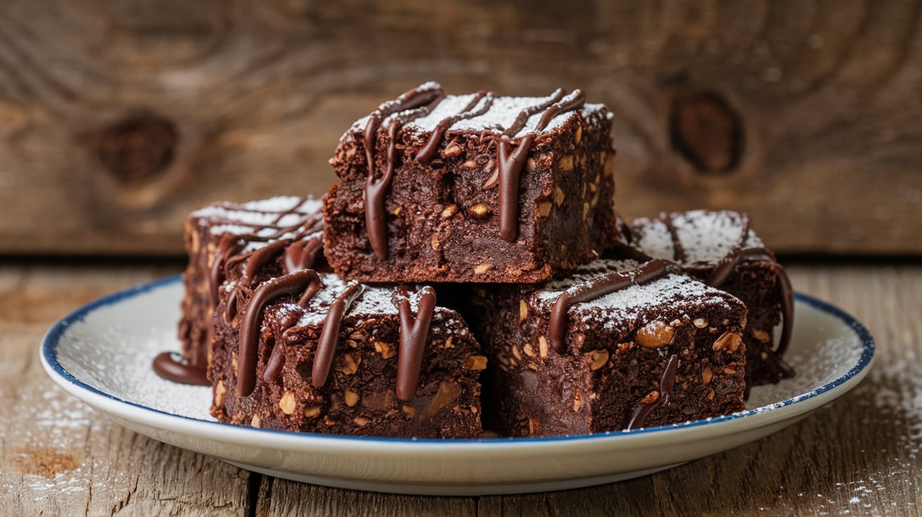 Espresso Brownies mit Schwarzes Gold Kaffeelikör – Intensiv schokoladig