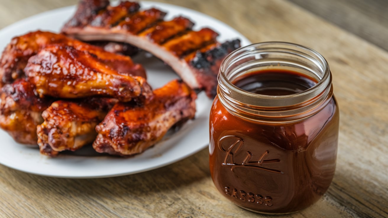 Espresso-Barbecue-Sauce mit Schwarzes Gold – Perfekt für Burger und Rippchen