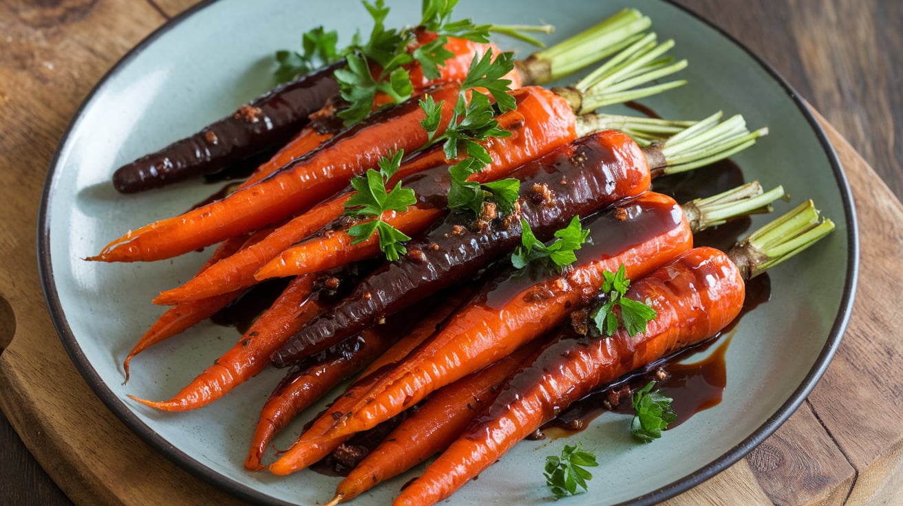 Kaffee-Glasierte Karotten mit Schwarzes Gold - Die besondere Beilage, die Ihre Gäste beeindrucken wird