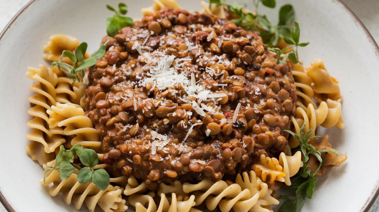 Kaffee-Linsen-Bolognese: Ein herzhaftes und vegetarisches Geschmackserlebnis mit Schwarzes Gold