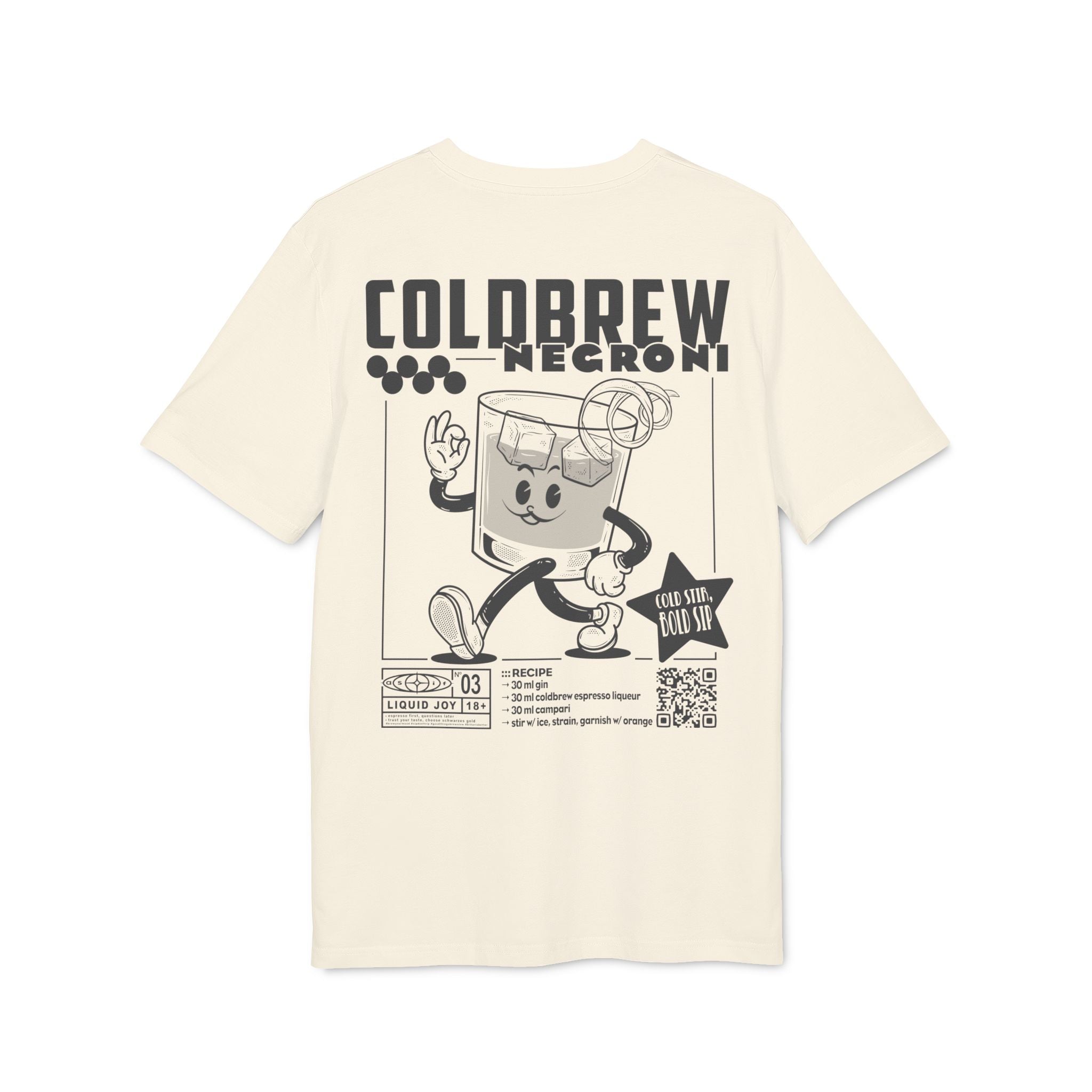 Coldbrew Negroni Rezept | Liquid Joy No. 03 | Unisex T-Shirt - as/if records