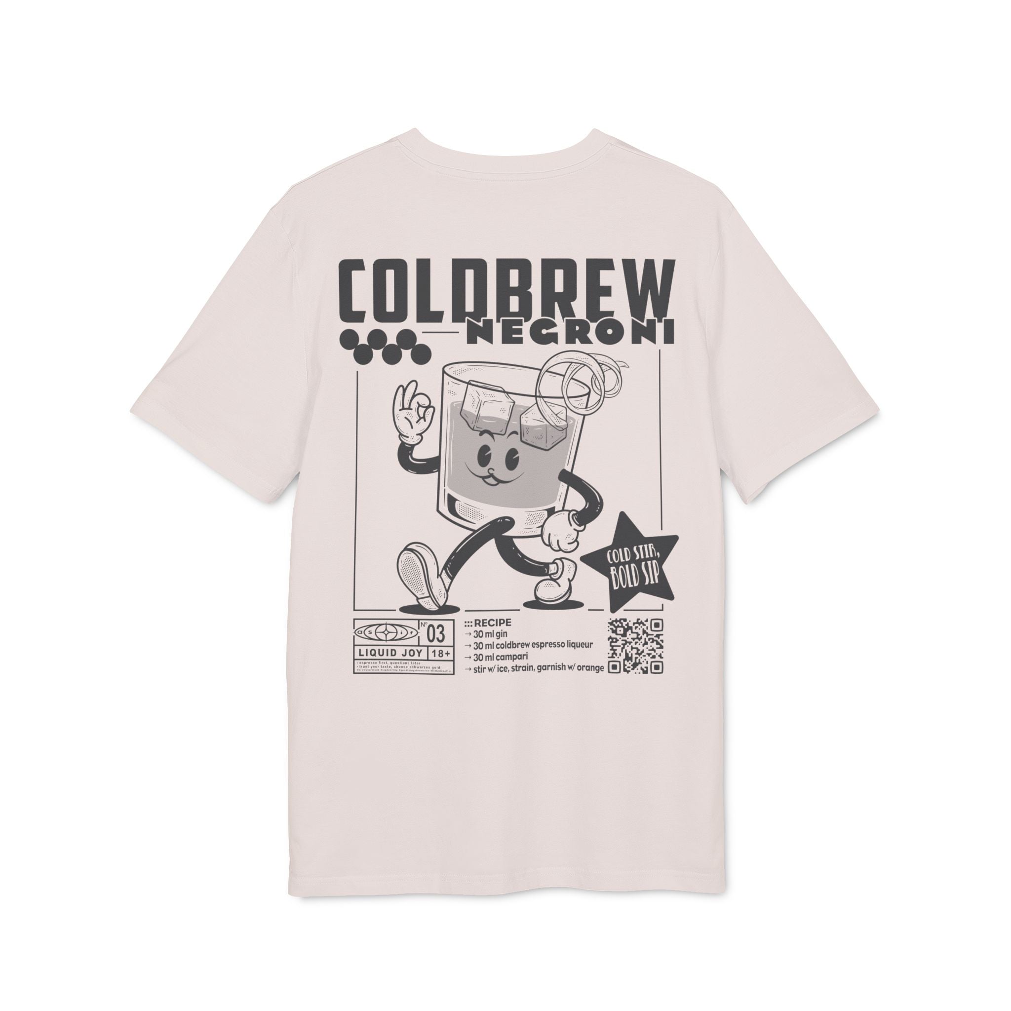 Coldbrew Negroni Rezept | Liquid Joy No. 03 | Unisex T-Shirt - as/if records