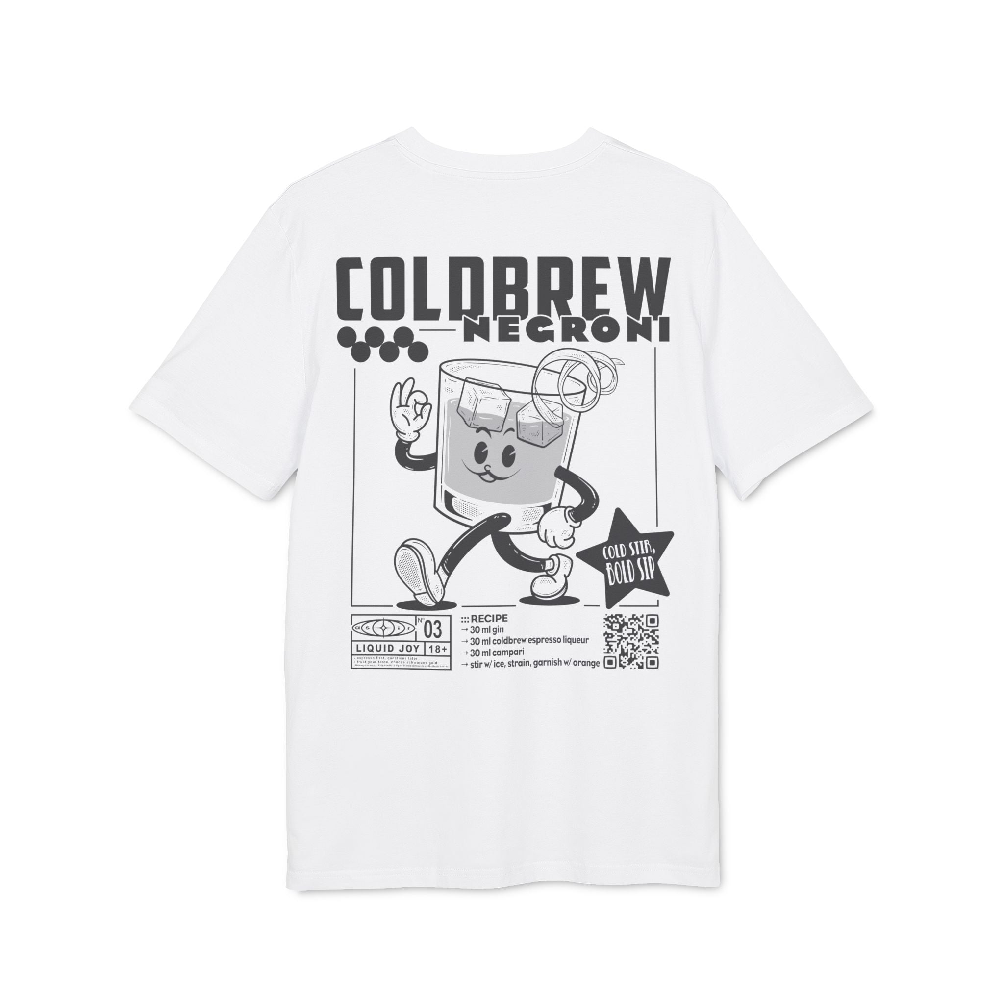 Coldbrew Negroni Rezept | Liquid Joy No. 03 | Unisex T-Shirt - as/if records