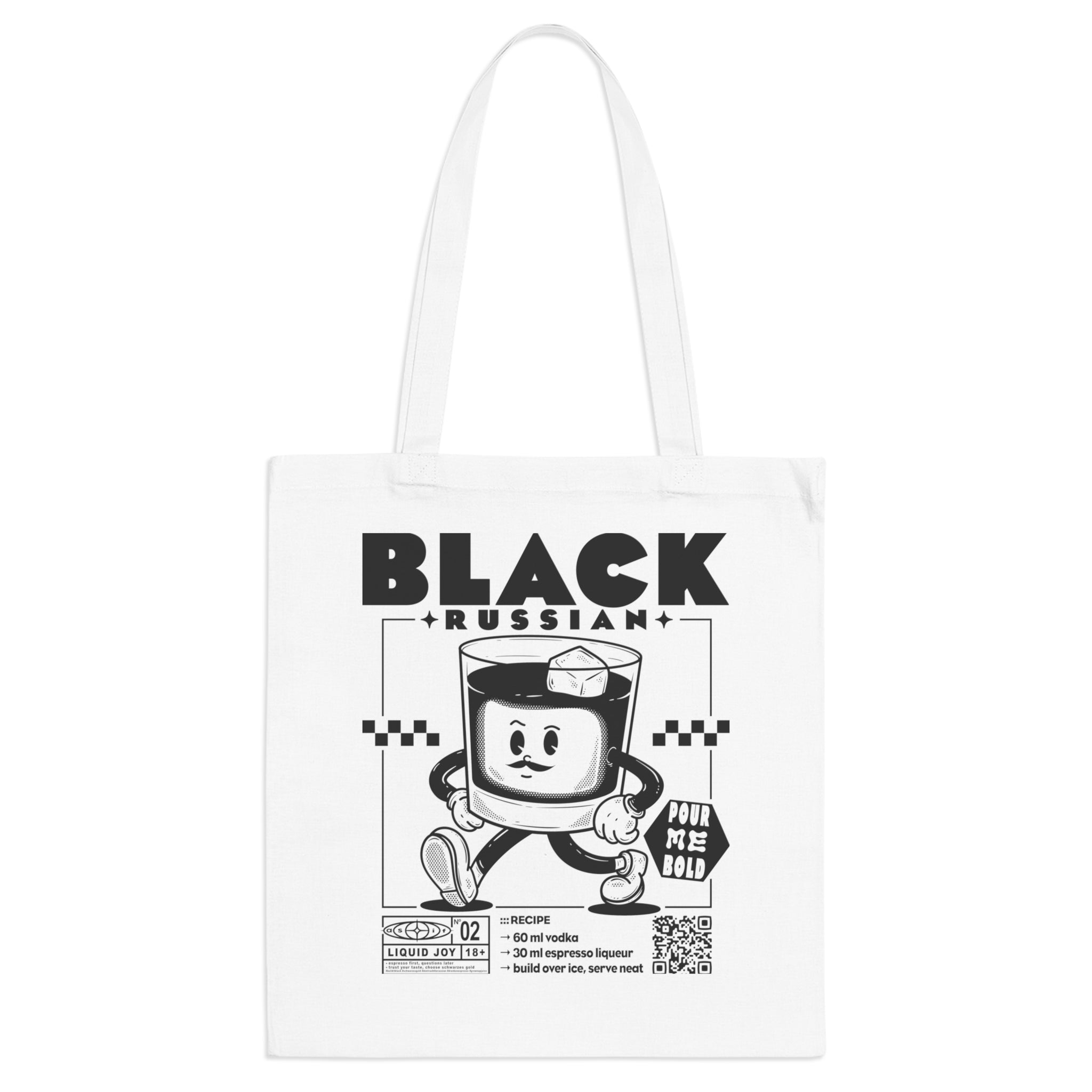 Black Russian Rezept | Liquid Joy No. 02 | Jutebeutel - as/if records