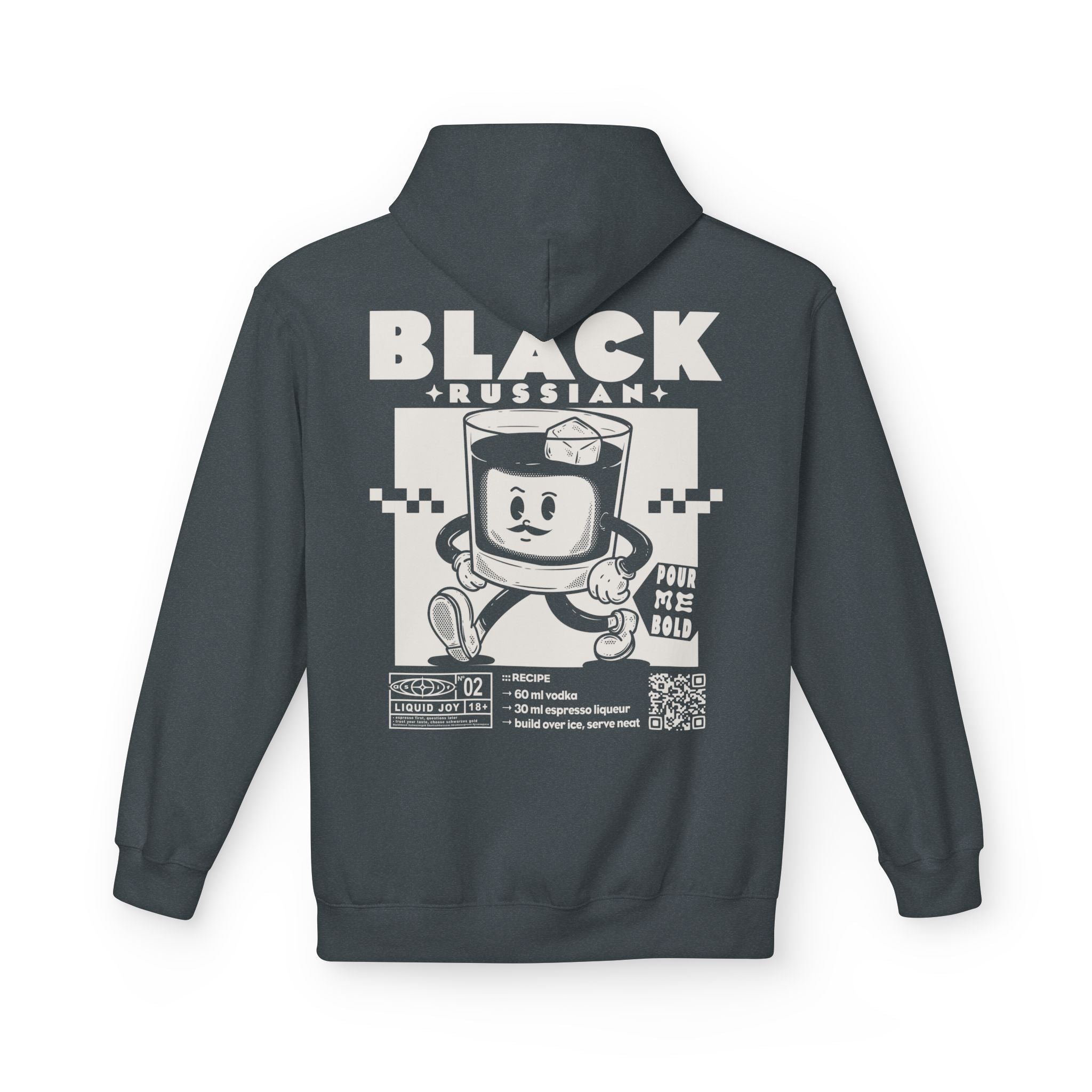 Black Russian Rezept | Liquid Joy No. 02 | Unisex Hoodie
