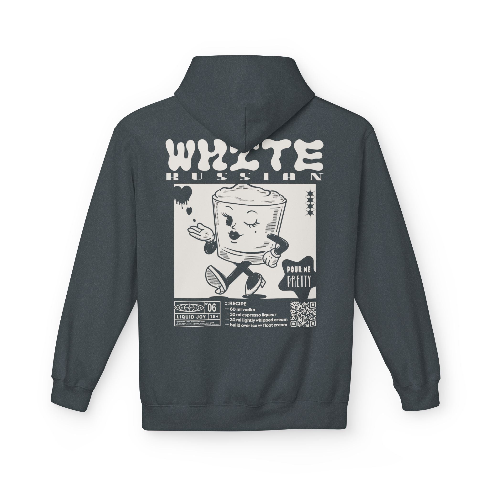 White Russian Rezept | Liquid Joy No. 06 | Unisex Hoodie