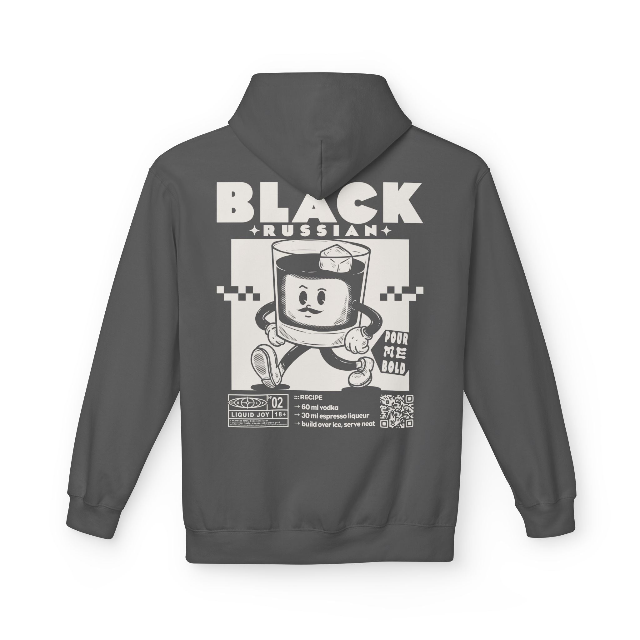 Black Russian Rezept | Liquid Joy No. 02 | Unisex Hoodie
