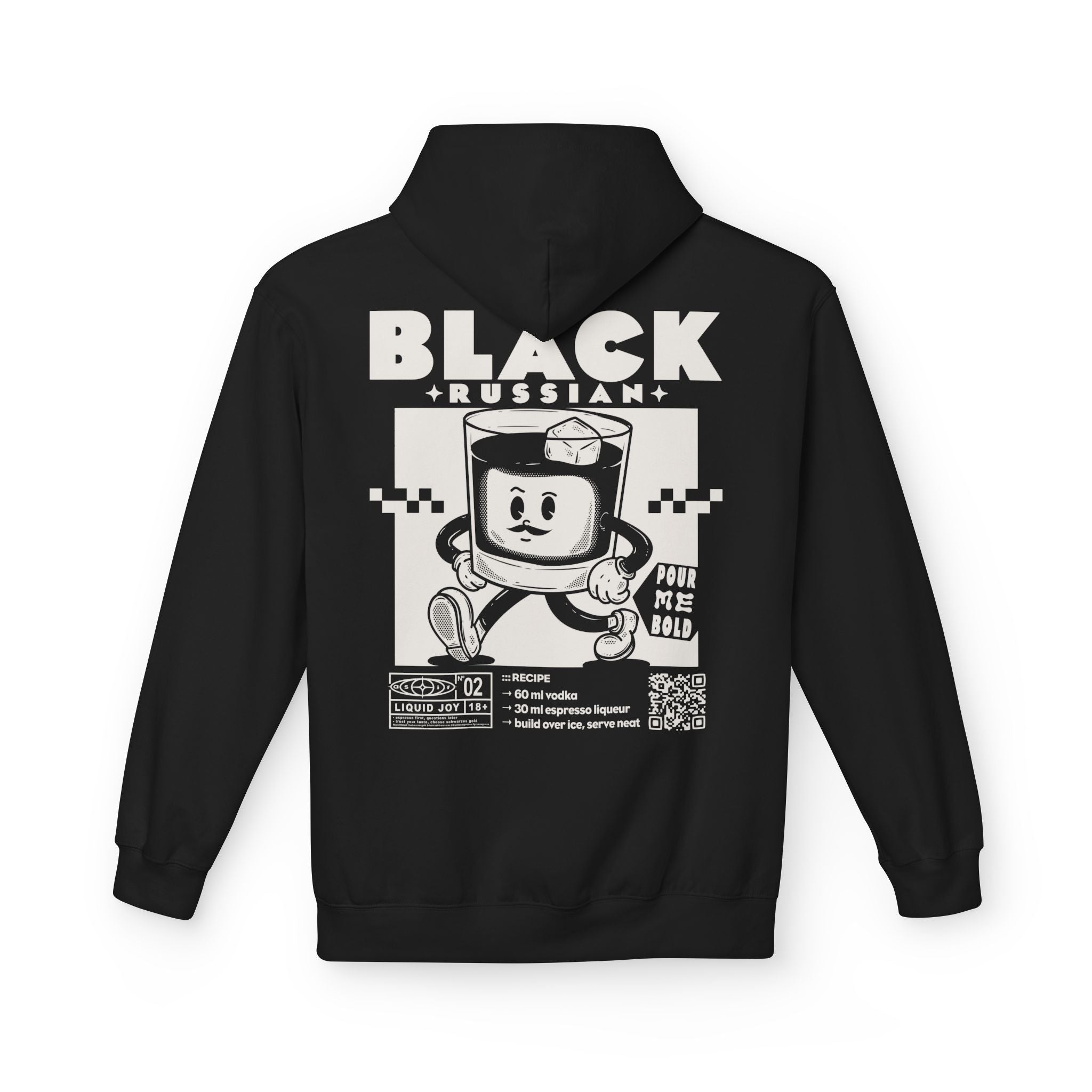 Black Russian Rezept | Liquid Joy No. 02 | Unisex Hoodie