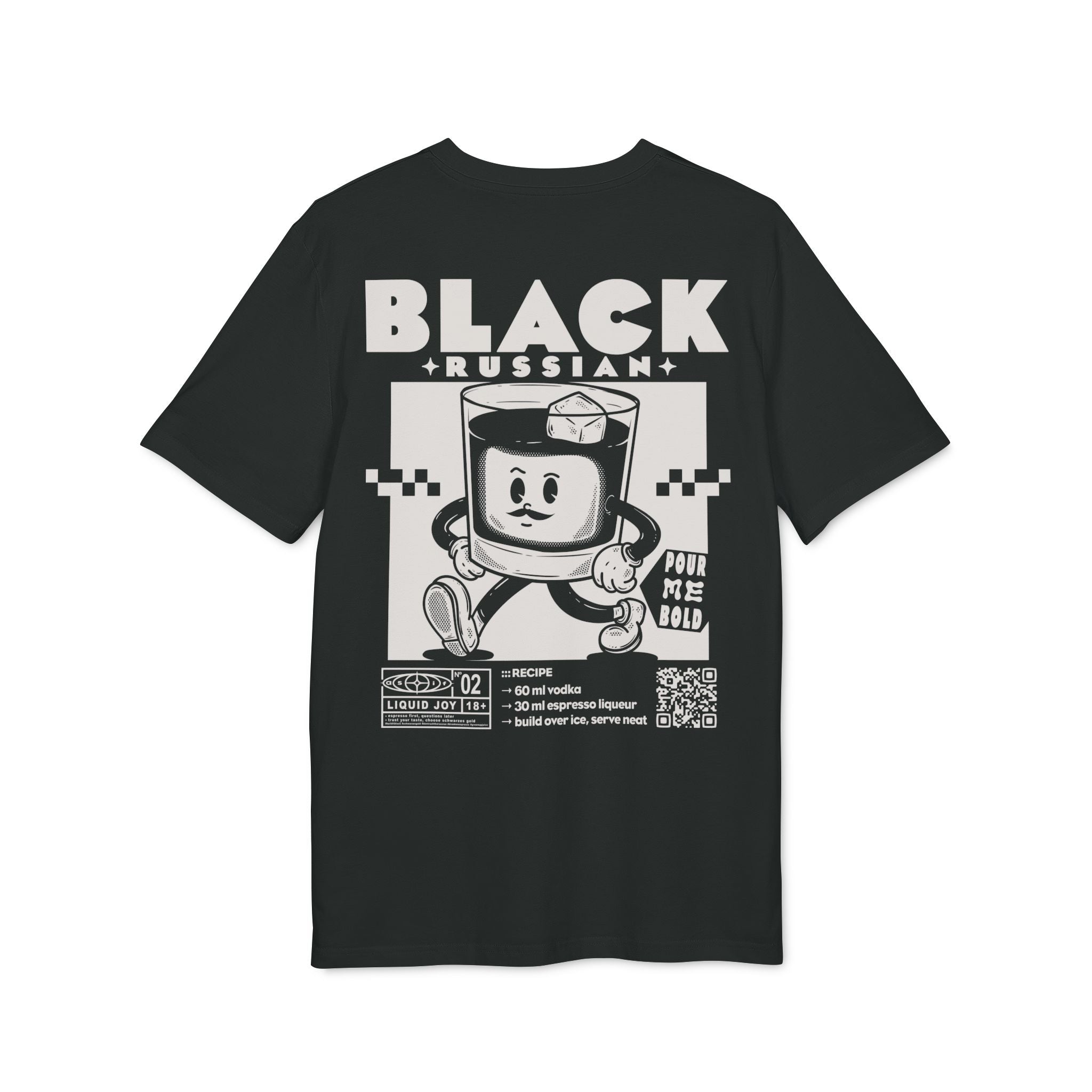 Black Russian Rezept | Liquid Joy No. 02 | Unisex T-Shirt
