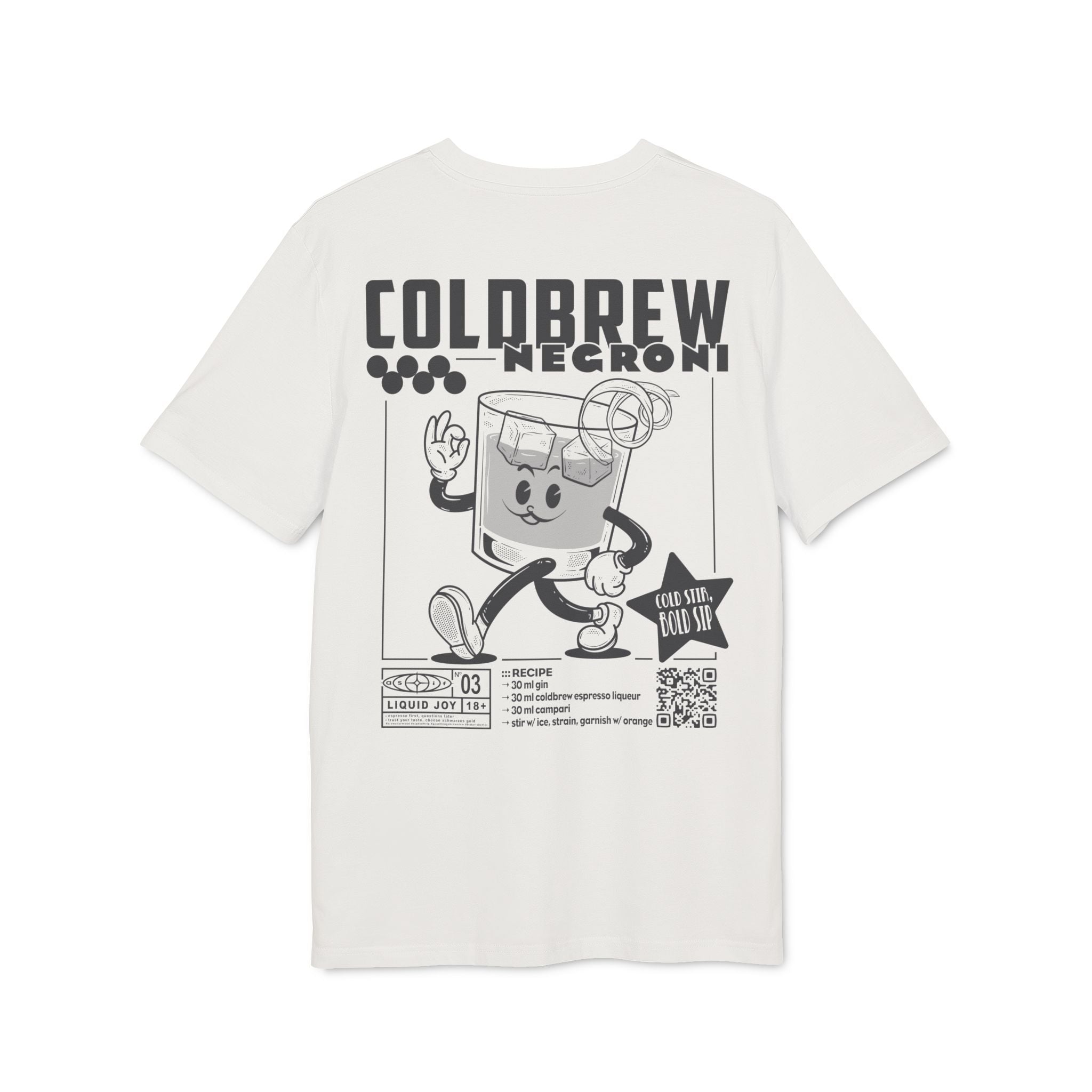 Coldbrew Negroni Rezept | Liquid Joy No. 03 | Unisex T-Shirt - as/if records