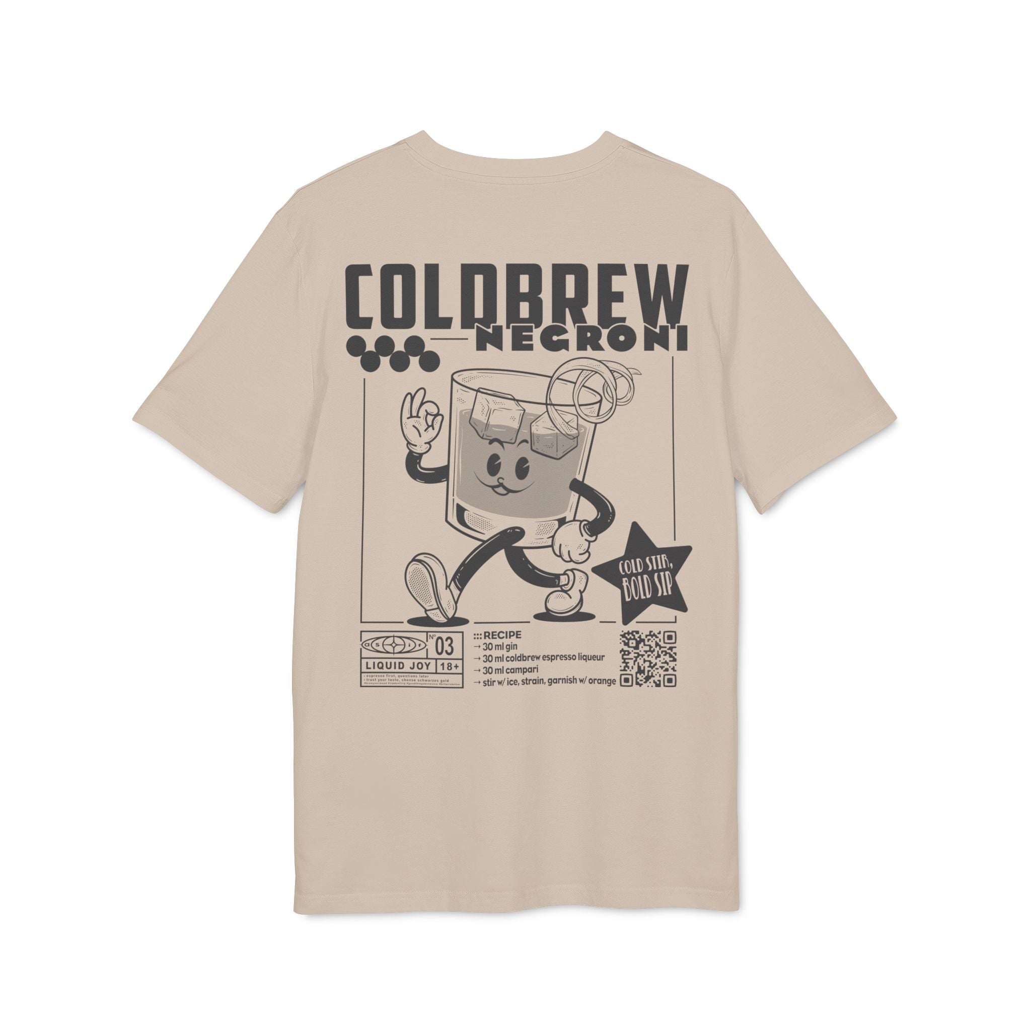Coldbrew Negroni Rezept | Liquid Joy No. 03 | Unisex T-Shirt - as/if records
