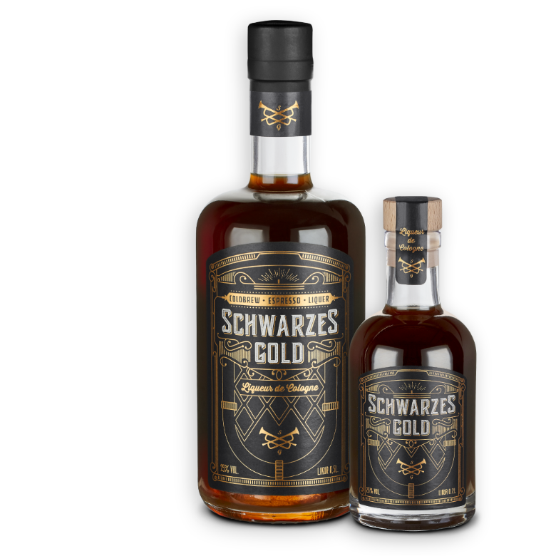 Schwarzes Gold Kaffeelikör • Coldbrew Espresso Likör • 25% Vol.