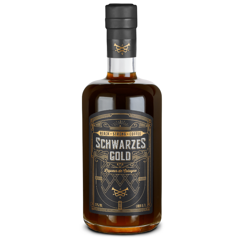 Schwarzes Gold Kaffeelikör • Coldbrew Espresso Likör • 25% Vol.