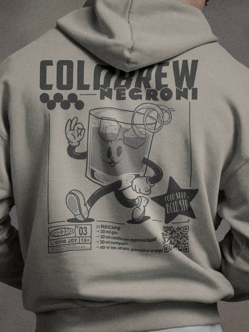 Coldbrew Negroni Rezept | Liquid Joy No. 03 | Unisex Hoodie - as/if records