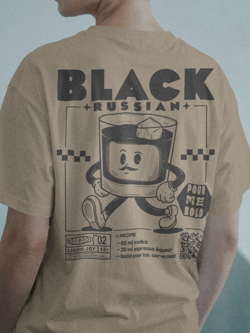 Black Russian Rezept | Liquid Joy No. 02 | Unisex T-Shirt