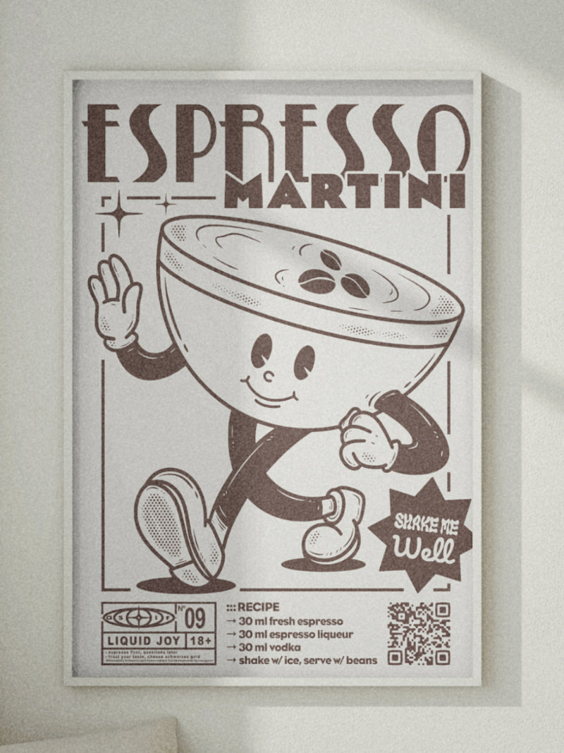 Espresso Martini Rezept | Liquid Joy No. 09 | Poster