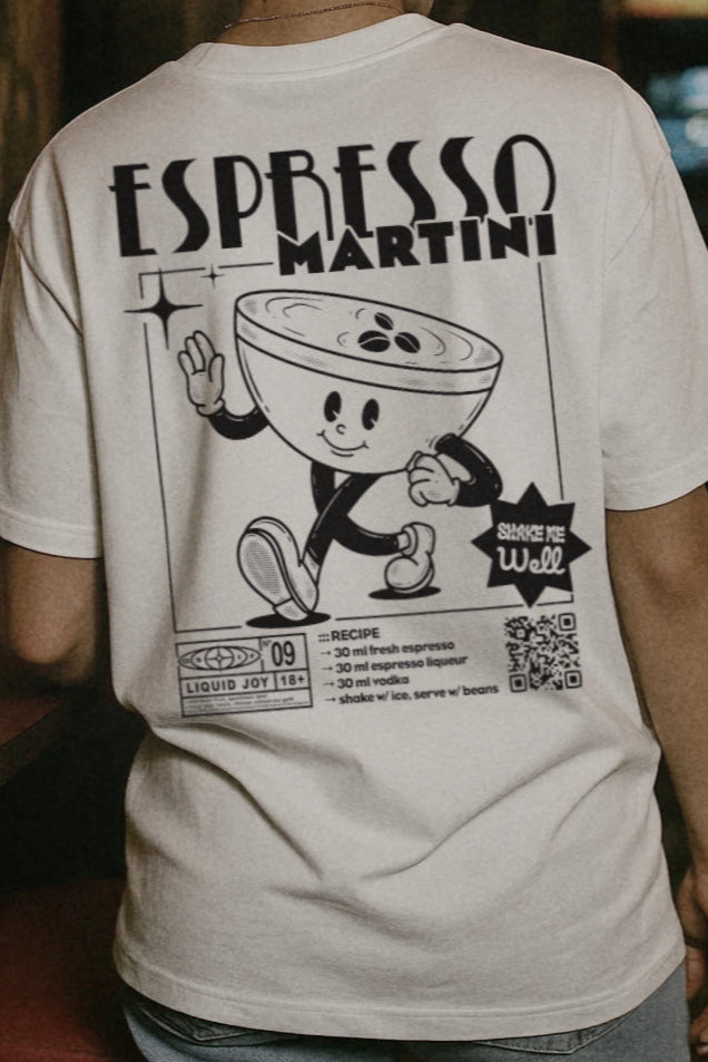 Espresso Martini Rezept | Liquid Joy No. 09 | Unisex T-Shirt