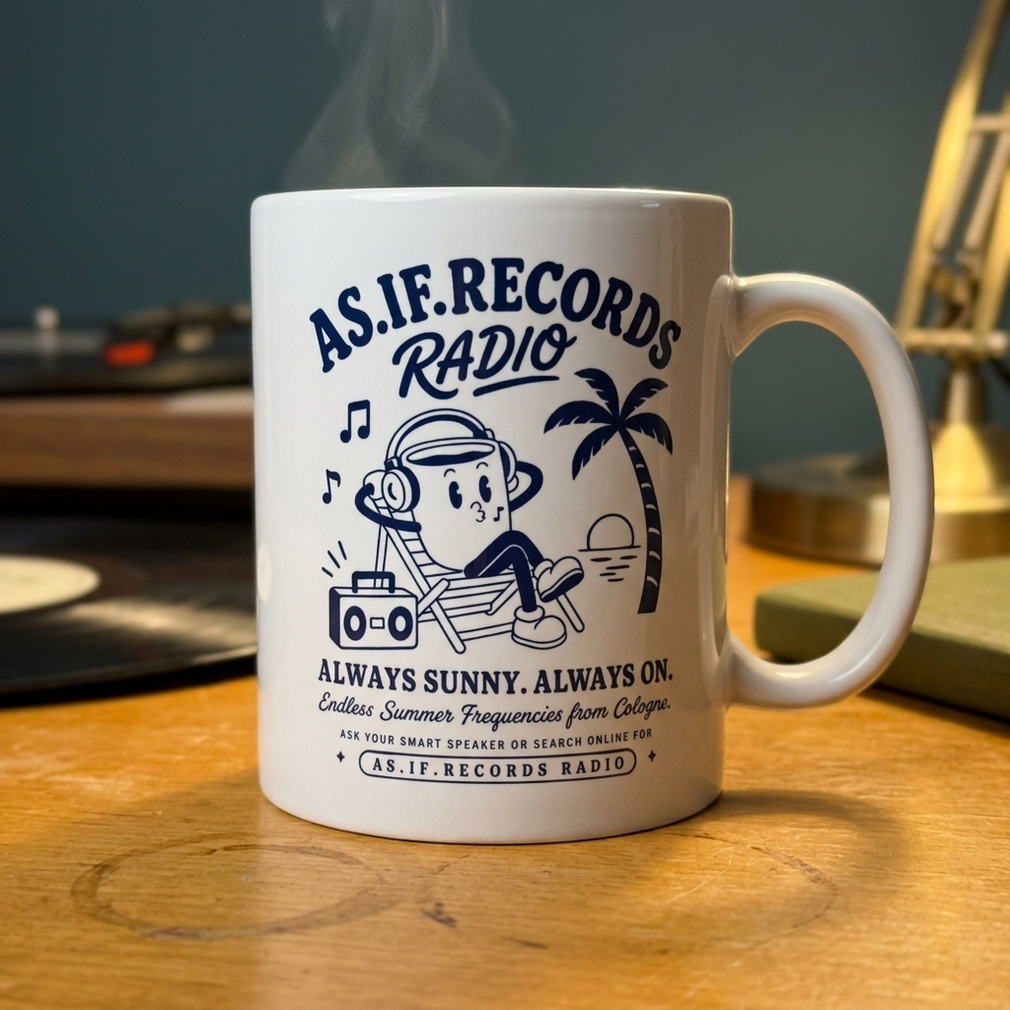 White Glossy Endless Summer Tasse – as.if.threads