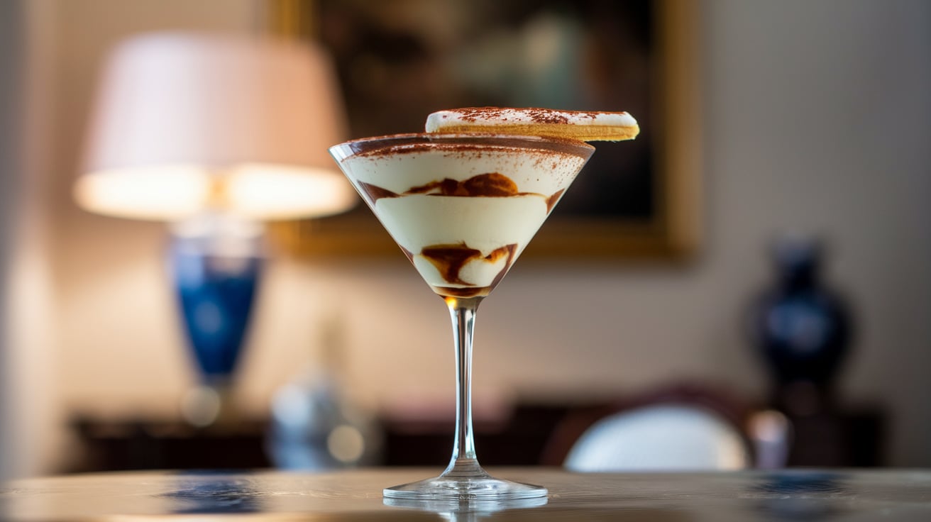 Der perfekte Tiramisu Martini mit Schwarzes Gold Espressolikör: Ein Schluck italienischer Köstlichkeit