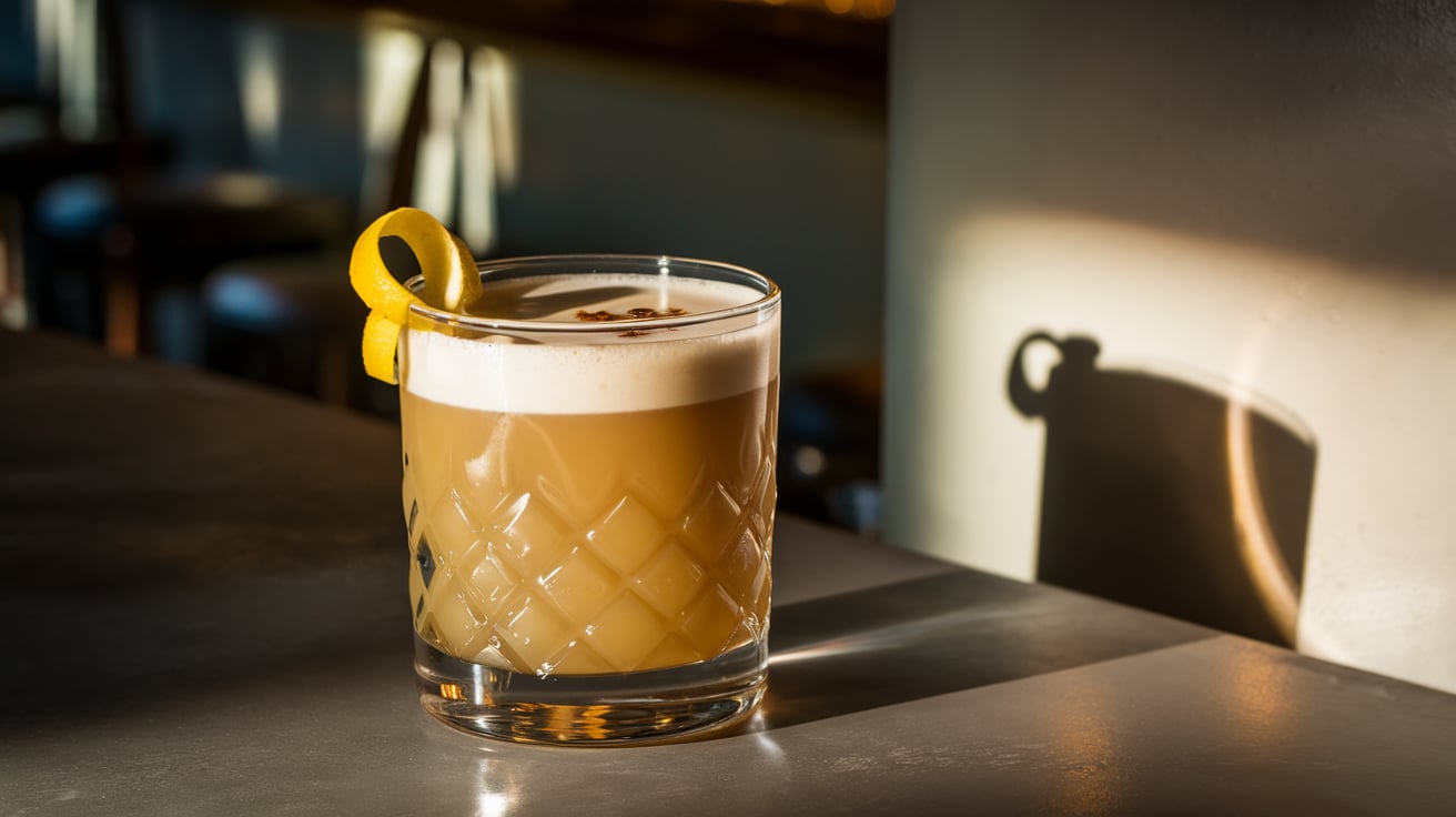 Café Sour Cocktail: Ein erfrischender Cocktail mit Schwarzes Gold Espresso Likör