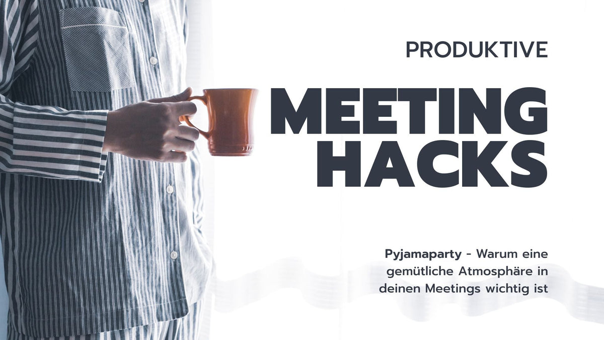 Beitragsbild ‚Produktive Meeting-Hacks‘ mit oranger Tasse - wie Raum-Atmosphäre Workshops beeinflusst, as.if.spaces