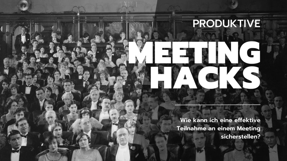 Beitragsbild ‚Produktive Meeting-Hacks‘ - produktive Workshops gestalten, Publikum in Schwarz-Weiß, as.if.spaces
