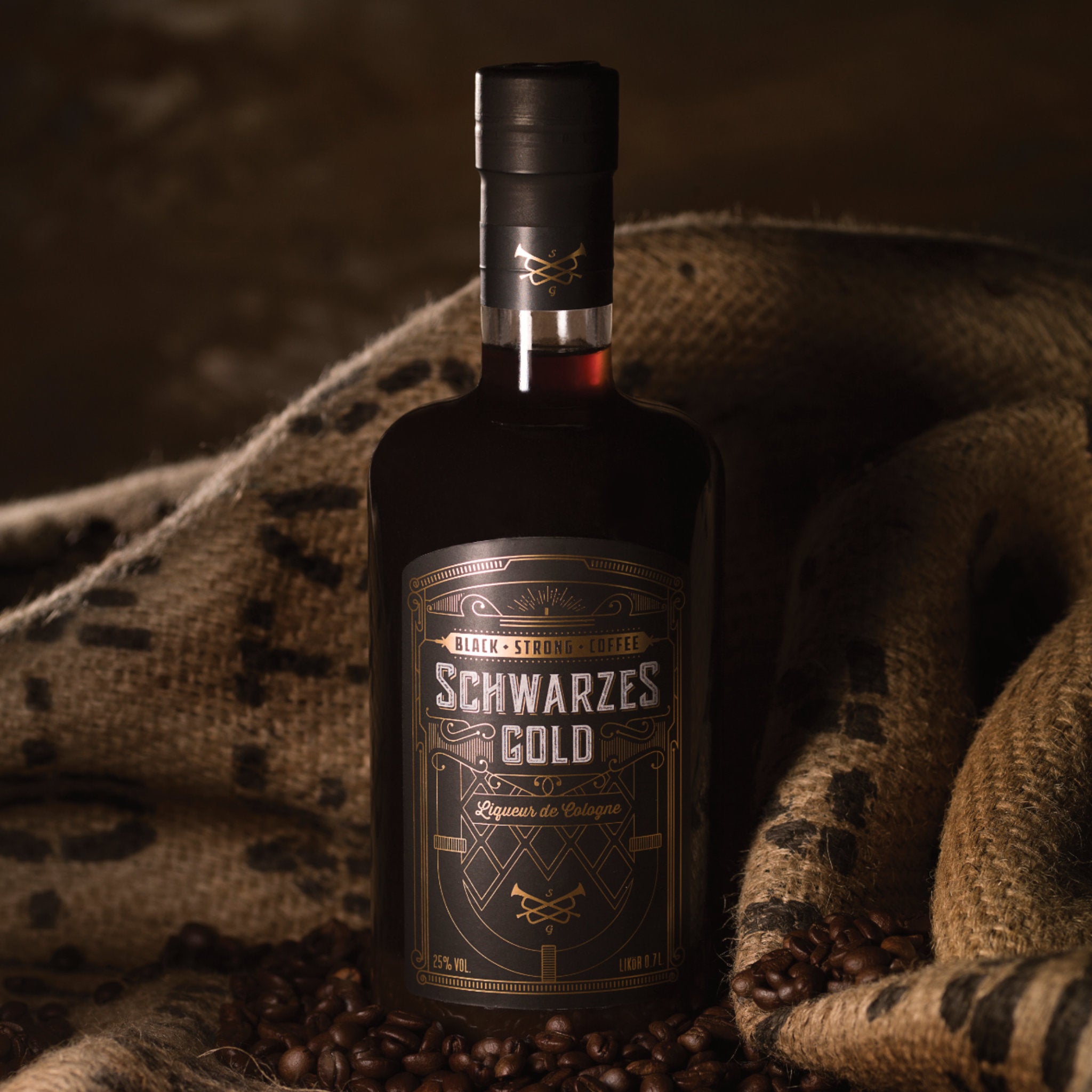 Schwarzes Gold Kaffeelikör • Coldbrew Espresso Likör • 25% Vol.