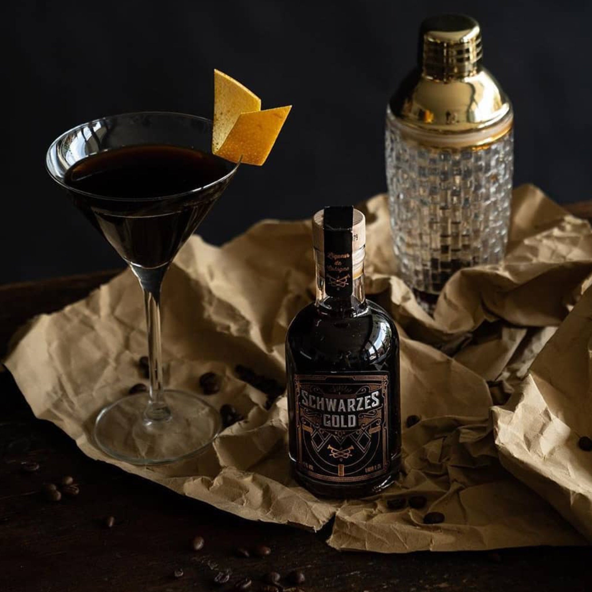 Schwarzes Gold Kaffeelikör • Coldbrew Espresso Likör • 25% Vol.