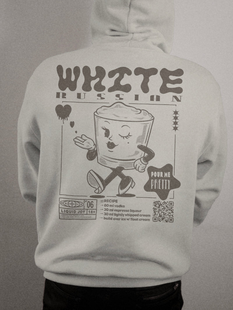 White Russian Rezept | Liquid Joy No. 06 | Unisex Hoodie