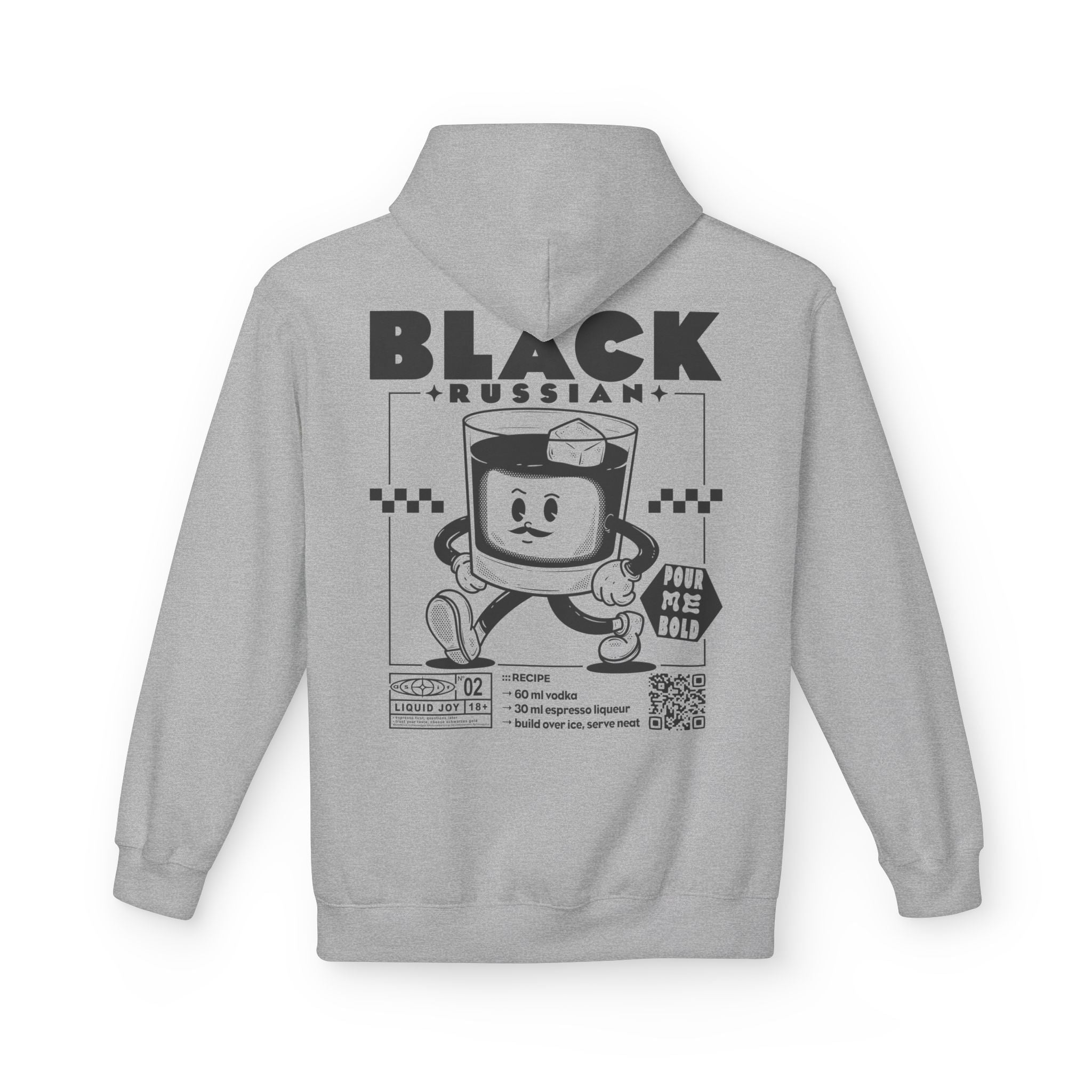Black Russian Rezept | Liquid Joy No. 02 | Unisex Hoodie