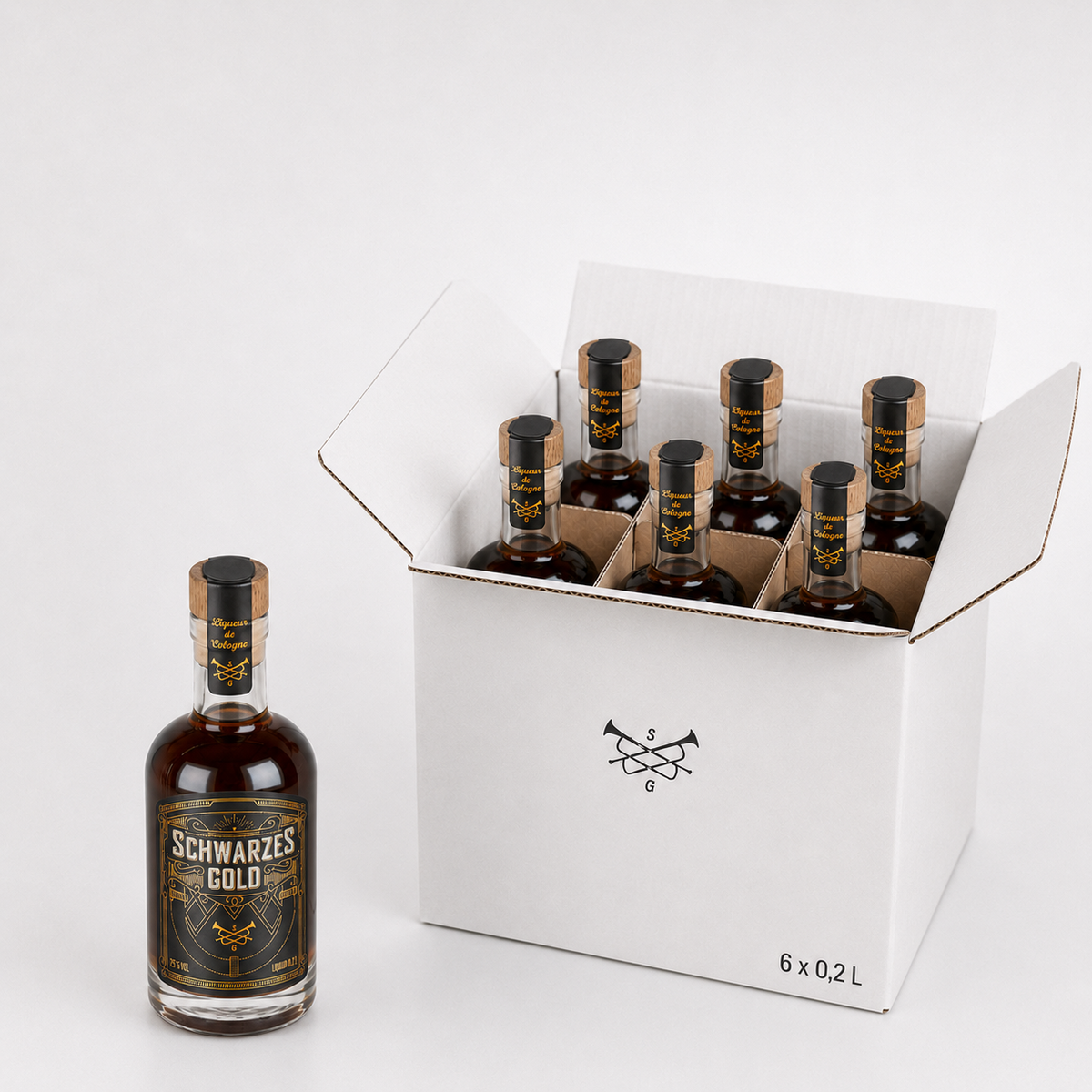 Schwarzes Gold 0,2 l im 6er-Karton