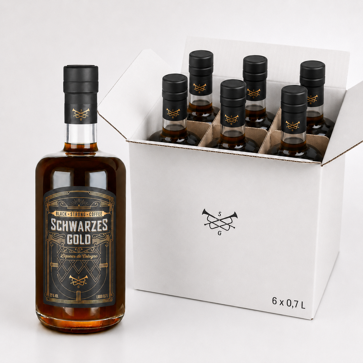 Schwarzes Gold 0,7 l im 6er-Karton