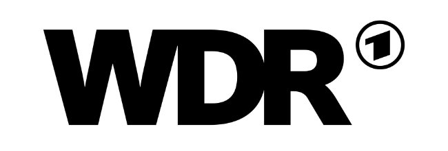 WDR Logo, Rundfunkanstalt, die die Räumlichkeiten von as/if spaces in Köln Nippes für kreative Produktionen, Seminare und Meetings genutzt hat.