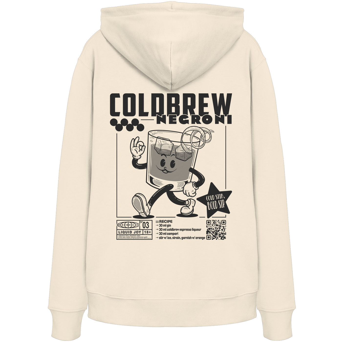 Coldbrew Negroni Bio-Hoodie | Liquid Joy