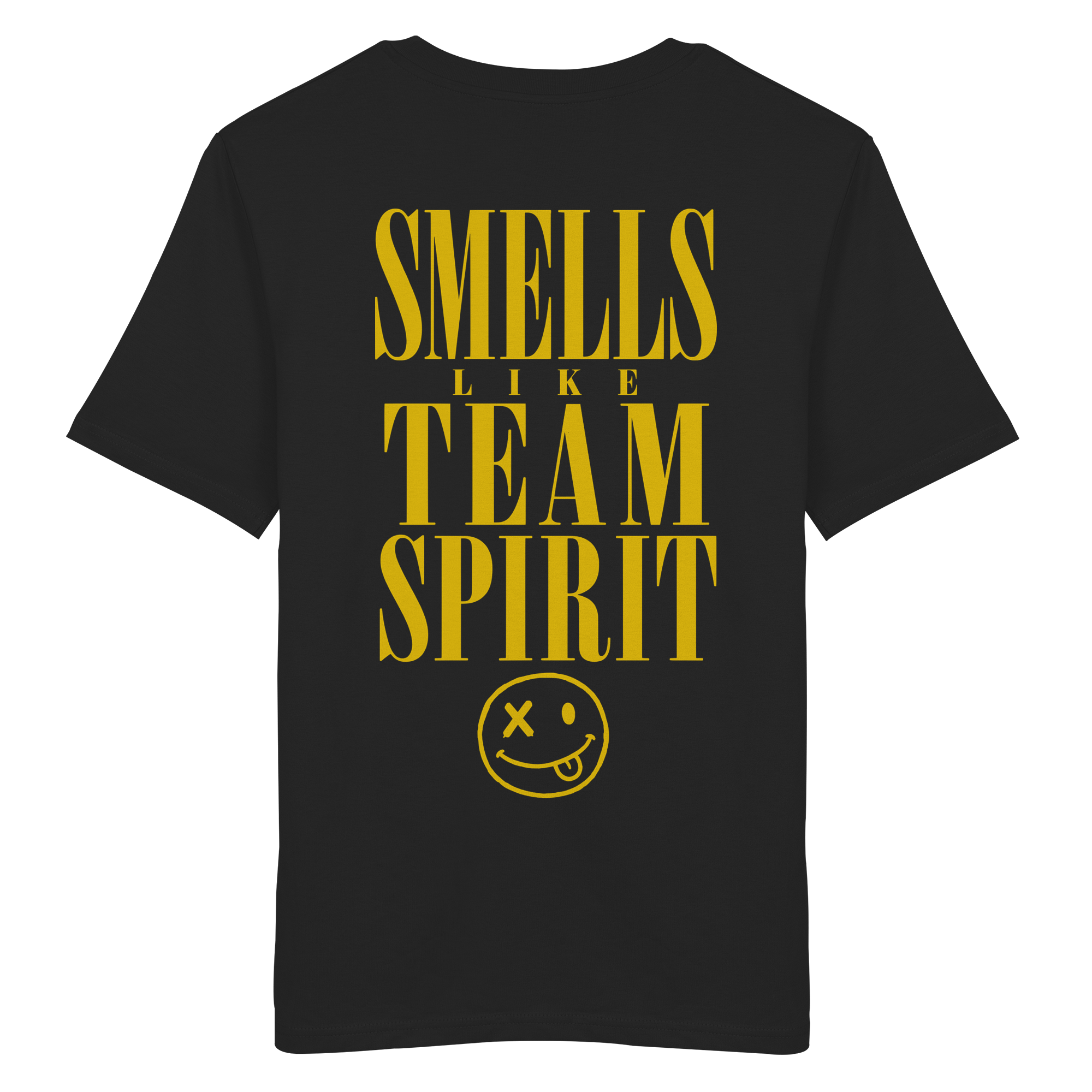 Black Smells Like Team Spirit Bio-Tee – as.if.threads