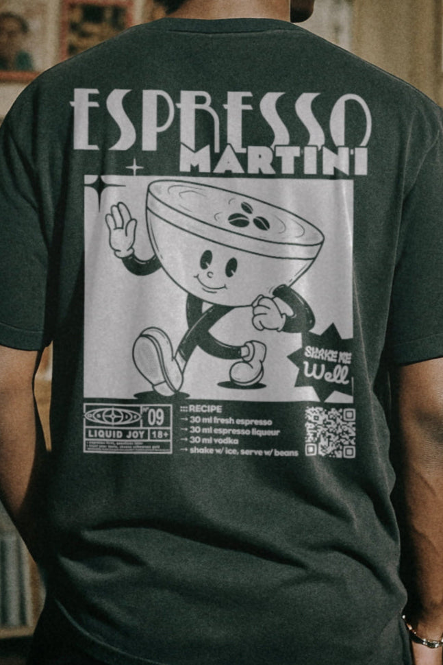 Espresso Martini Rezept | Liquid Joy No. 09 | Unisex T-Shirt