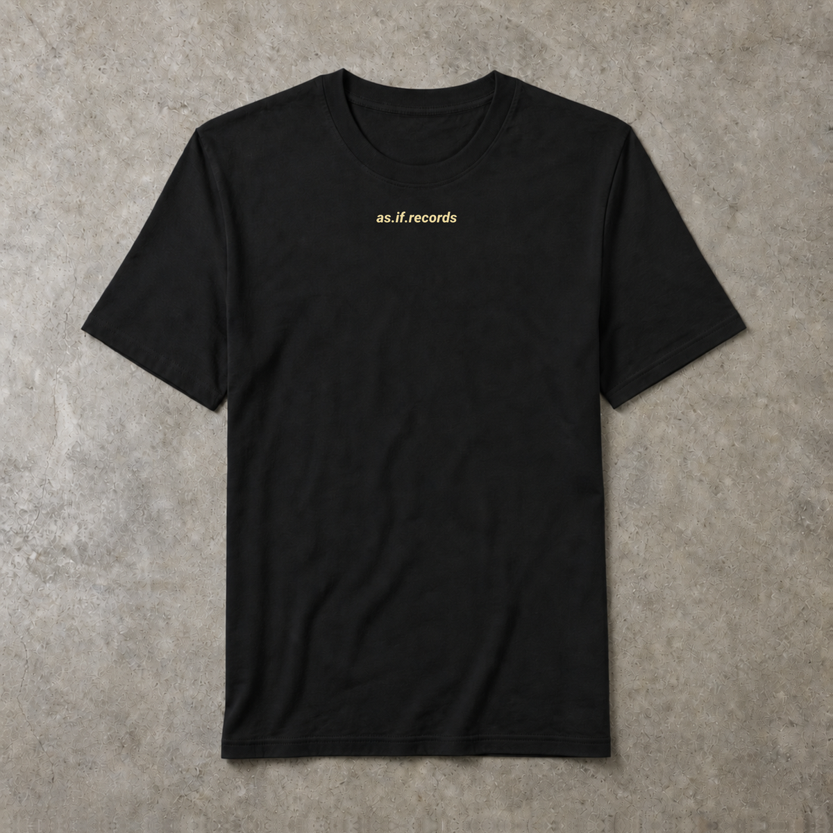 Different Sounds Right Bio-Tee in Black - Vorderseite mit mittigem Frontprint - as.if.threads