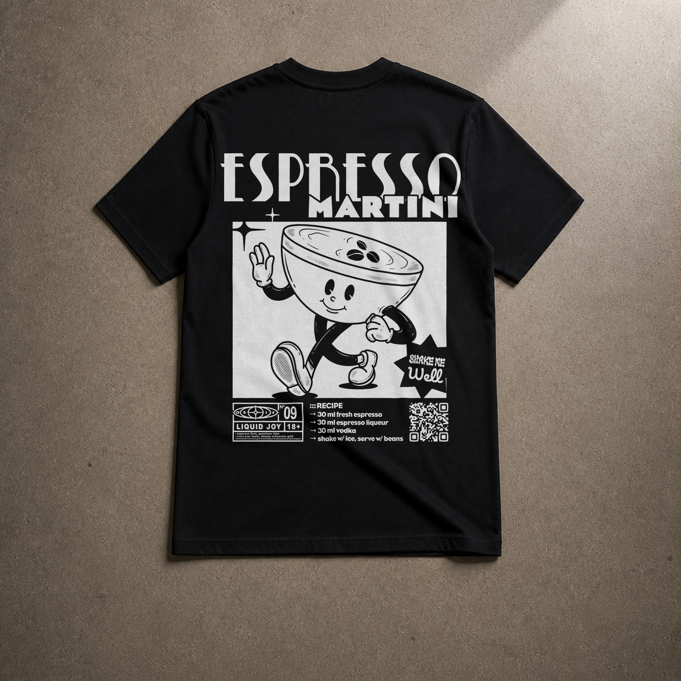 Espresso Martini Bio-Tee | Liquid Joy