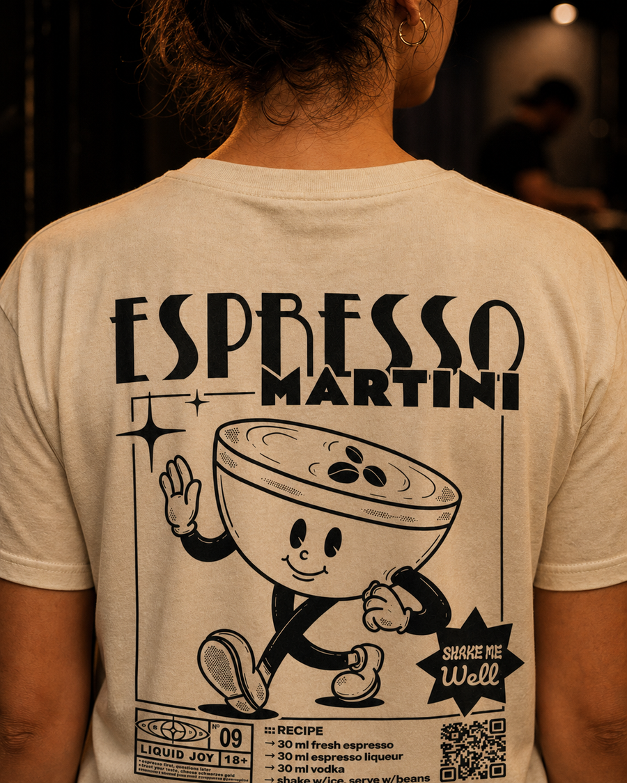 Espresso Martini Bio-Tee | Liquid Joy