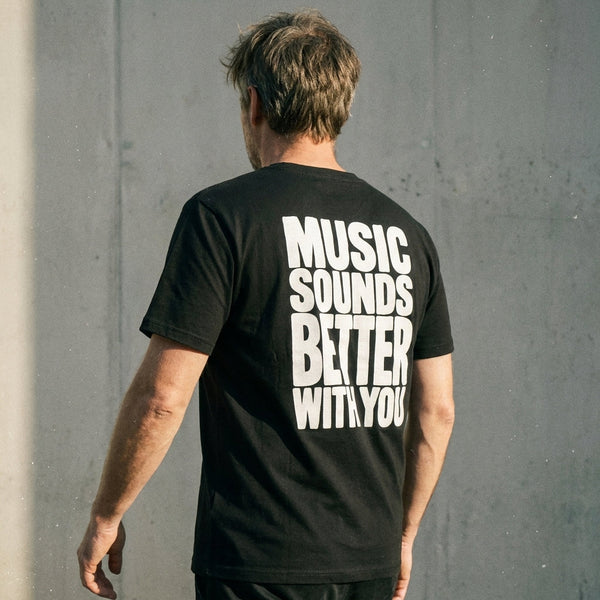 Music Sounds Better With You Bio-Tee | as.if.radio