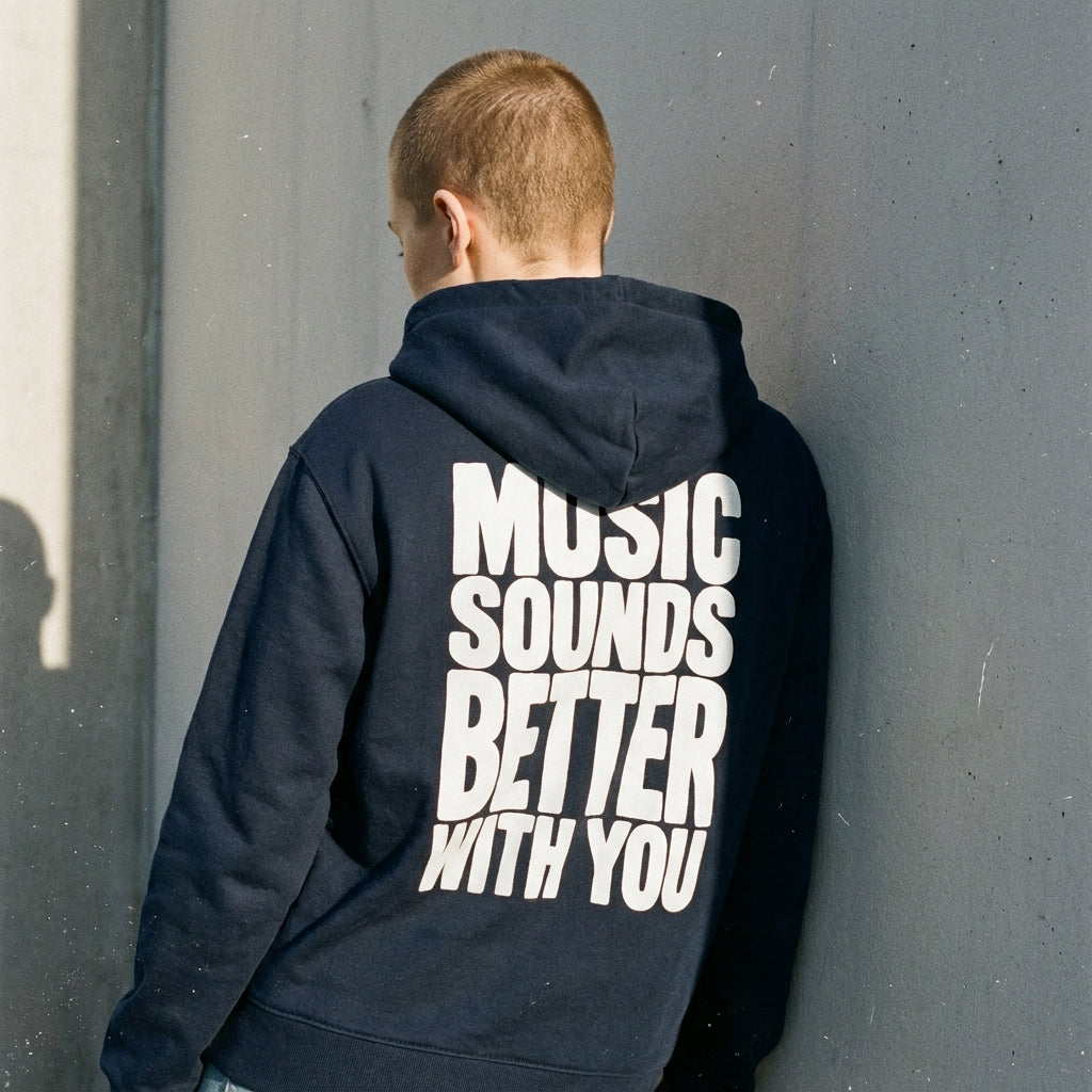 Music Sounds Better With You Bio-Hoodie | as.if.radio