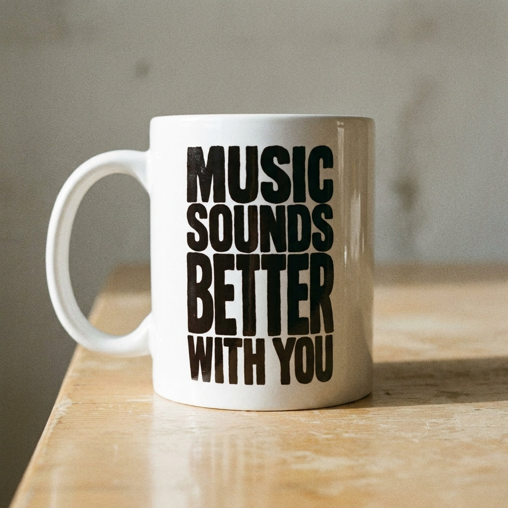 Music Sounds Better With You Tasse | as.if.radio