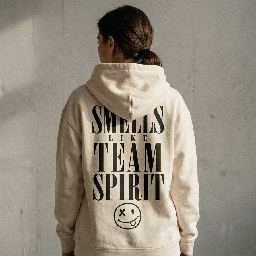 Smells Like Team Spirit Bio-Hoodie | as.if.spaces