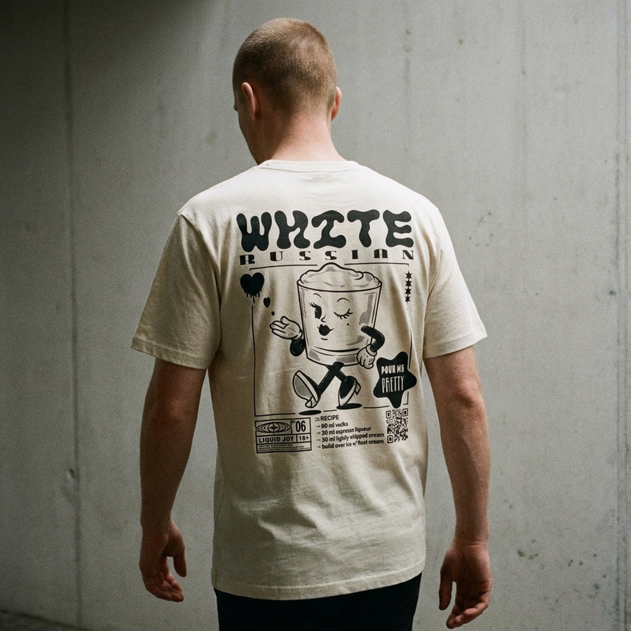 White Russian Bio-Tee | Liquid Joy